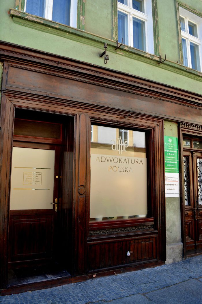 Front budynku Kancelarii Adwokackiej w Wołowie, ul. Wrocławska 8,